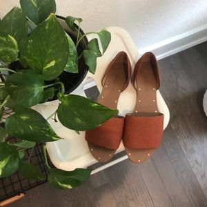 Camel leather Madewell flats